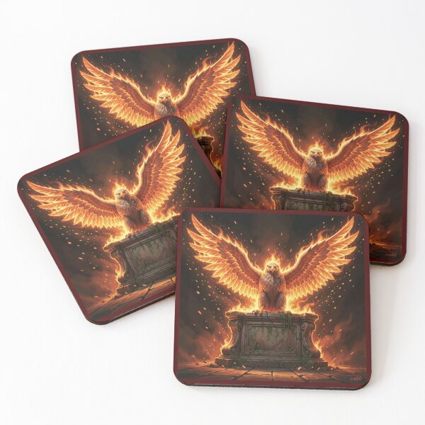 Item preview, Burning Stone Illyrian Eagle Crest designed and sold by TaBogroupsRed.