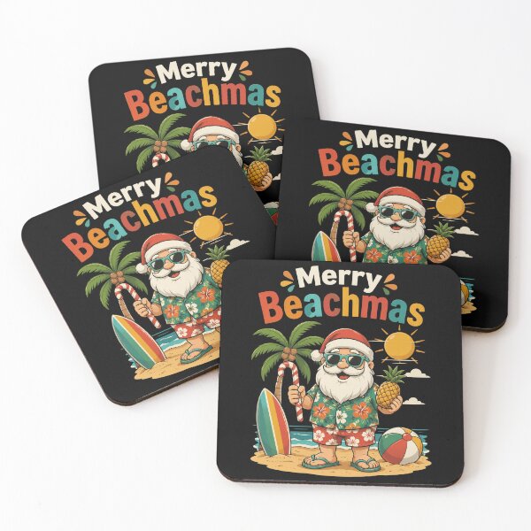 Item preview, Merry Beachmas Tropical Santa Funny Christmas In July designed and sold by OlakunleOloroz.