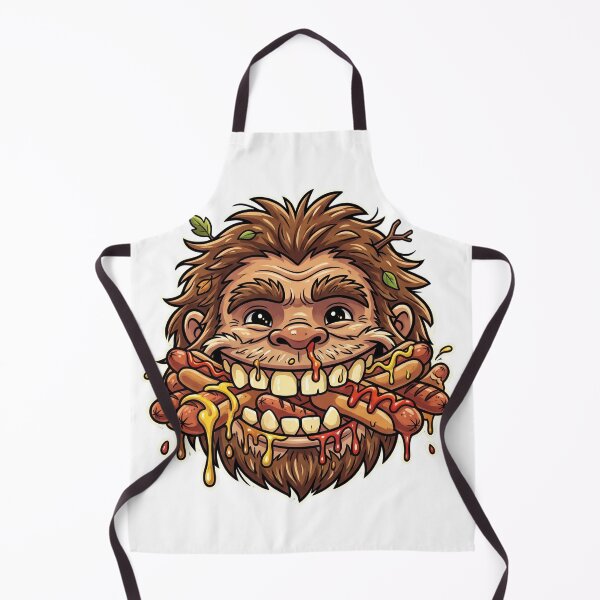 Item preview, Bigfoot BBQ - Funny Hot Dog Design designed and sold by Spank My Yeti.