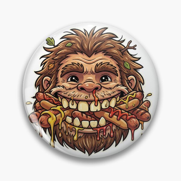 Item preview, Bigfoot BBQ - Funny Hot Dog Design designed and sold by Spank My Yeti.