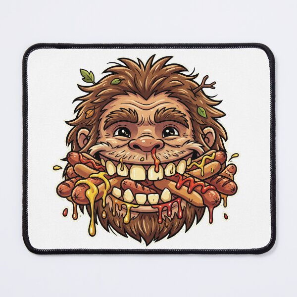 Item preview, Bigfoot BBQ - Funny Hot Dog Design designed and sold by Spank My Yeti.