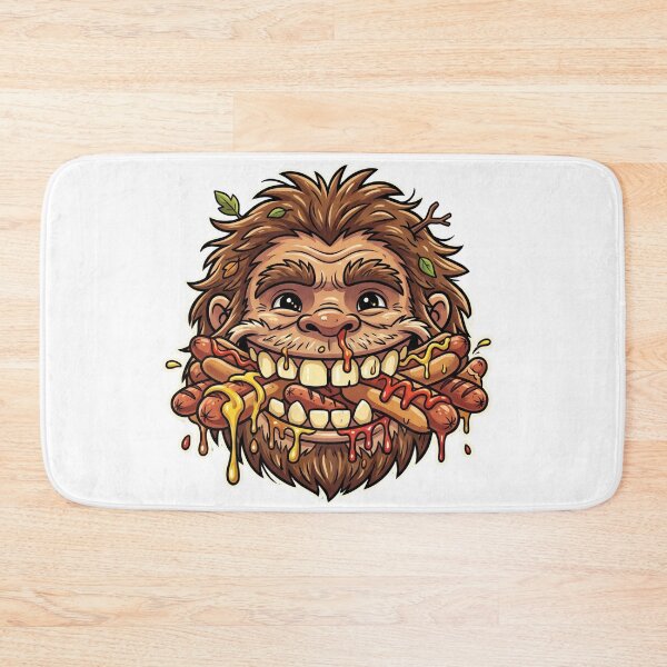 Item preview, Bigfoot BBQ - Funny Hot Dog Design designed and sold by Spank My Yeti.