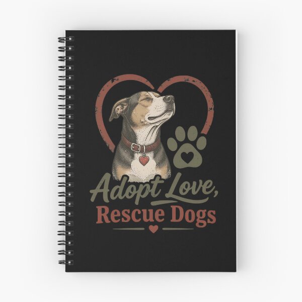 Item preview, Adopt Love Rescue Dogs Vintage Heart Paw Print designed and sold by SoyLamderma.