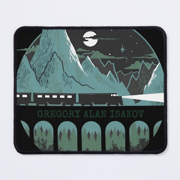 Item preview, Mountain Train Night Scenic Artwork designed and sold by Matastuffmerch.