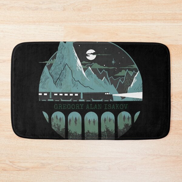 Item preview, Mountain Train Night Scenic Artwork designed and sold by Matastuffmerch.
