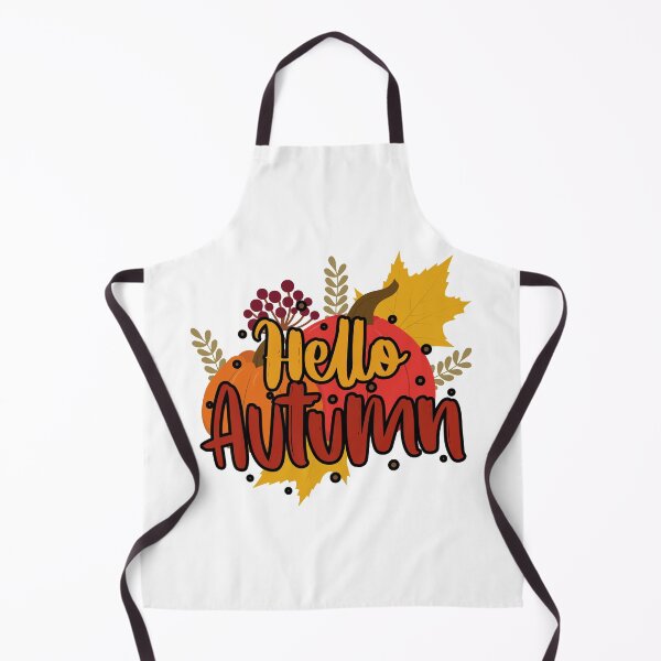 Item preview, Hello Autumn – Cute Fall Pumpkin and Leaves Seasonal Design designed and sold by HappyNestIN.