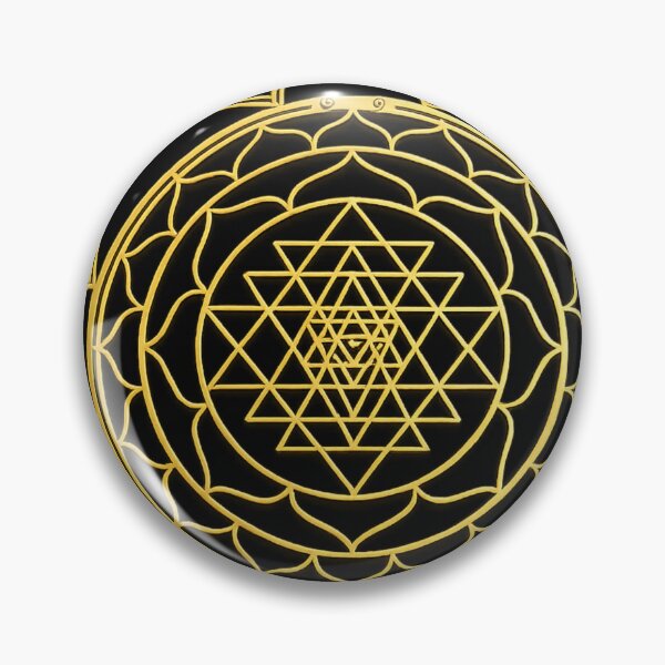 Item preview, Sri Yantra Sacred Geometry Design | Golden Mandala Spiritual Symbol Artwork designed and sold by Emoji Emblems.