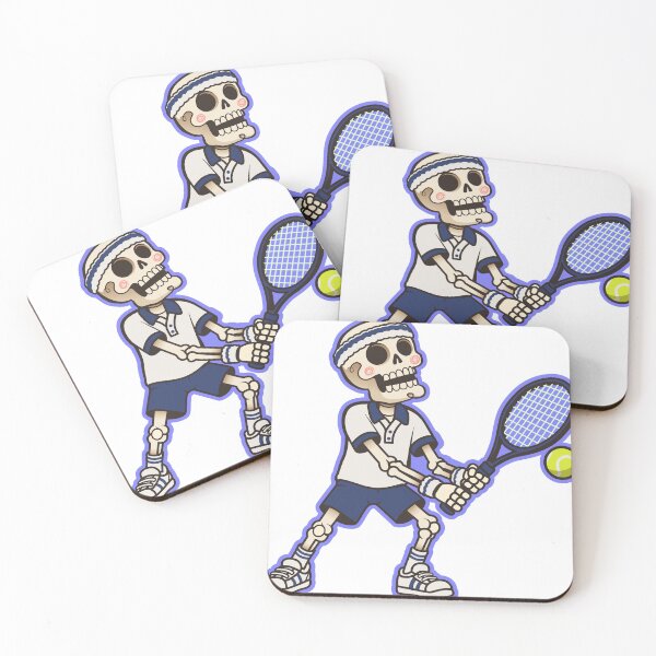 Item preview, Skeleton Tennis Player | Cute Funny Sports Cartoon designed and sold by Rickster-Store.