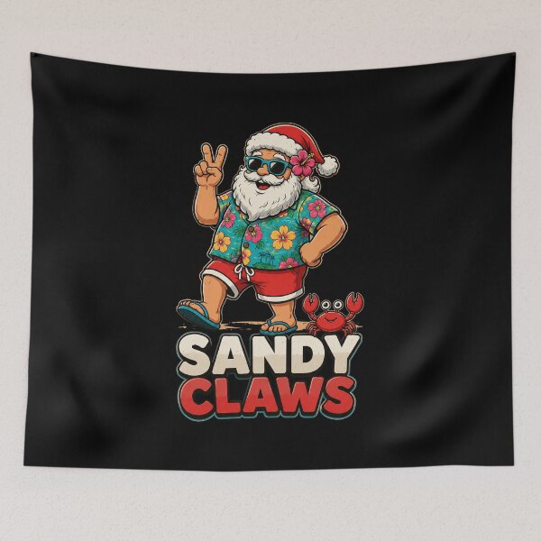Item preview, Sandy Claws Christmas In July Tropical Santa designed and sold by OlakunleOloroz.