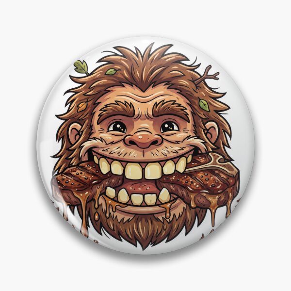 Item preview, Bigfoot BBQ - Big Mouth Full of Steak designed and sold by Spank My Yeti.