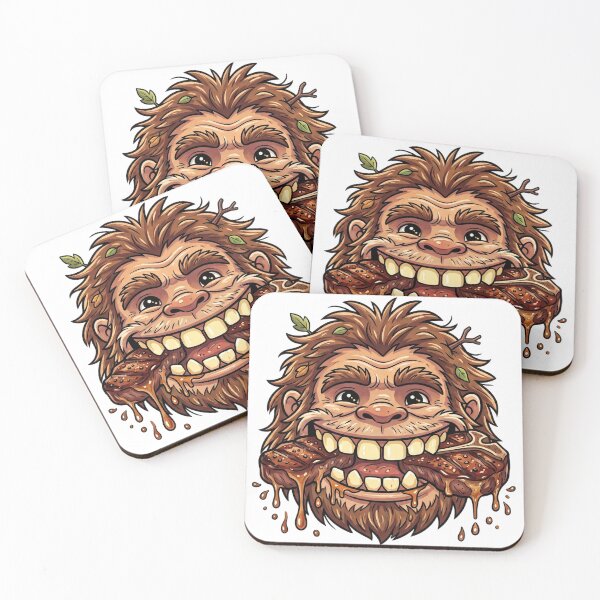 Item preview, Bigfoot BBQ - Big Mouth Full of Steak designed and sold by Spank My Yeti.