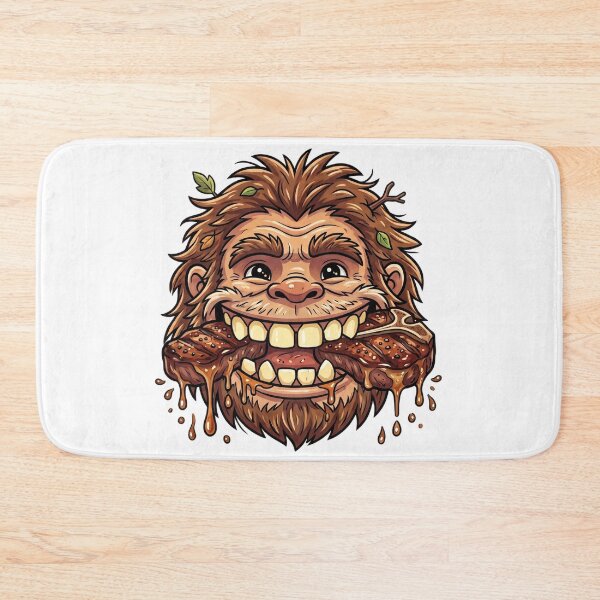 Item preview, Bigfoot BBQ - Big Mouth Full of Steak designed and sold by Spank My Yeti.
