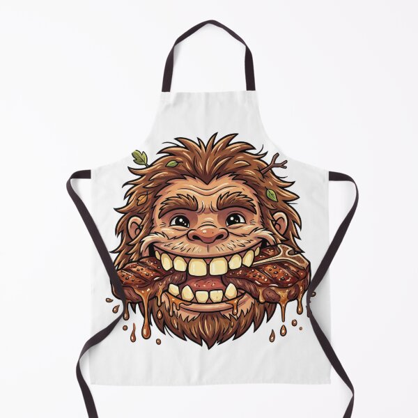 Item preview, Bigfoot BBQ - Big Mouth Full of Steak designed and sold by Spank My Yeti.
