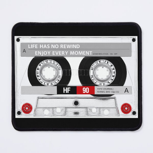 Item preview, Life Has No Rewind Cassette Tape Poster - Enjoy Every Moment Motivational Wall Art Print designed and sold by HappyGrandmaUB.