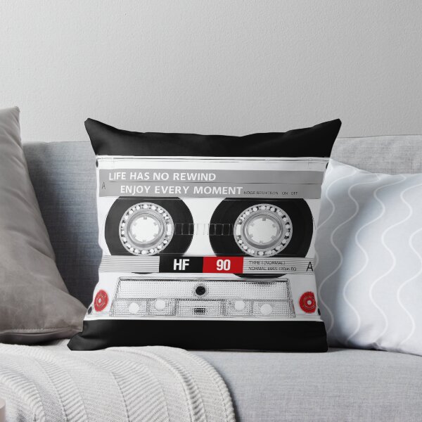 Item preview, Life Has No Rewind Cassette Tape Poster - Enjoy Every Moment Motivational Wall Art Print designed and sold by HappyGrandmaUB.