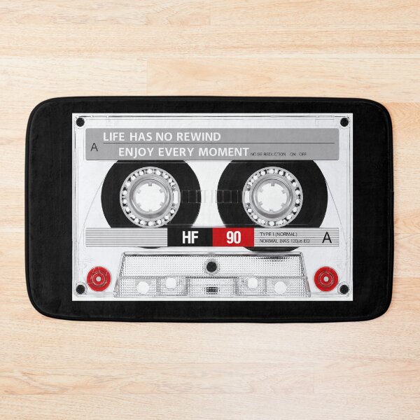 Item preview, Life Has No Rewind Cassette Tape Poster - Enjoy Every Moment Motivational Wall Art Print designed and sold by HappyGrandmaUB.