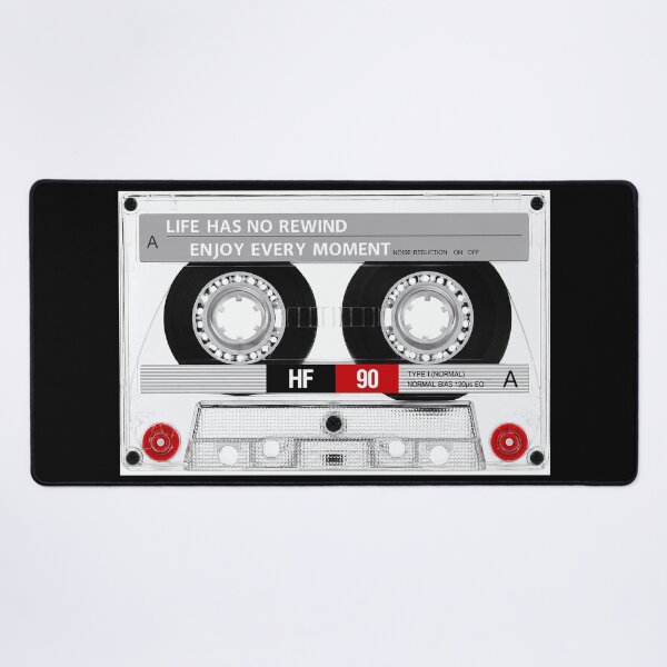 Item preview, Life Has No Rewind Cassette Tape Poster - Enjoy Every Moment Motivational Wall Art Print designed and sold by HappyGrandmaUB.