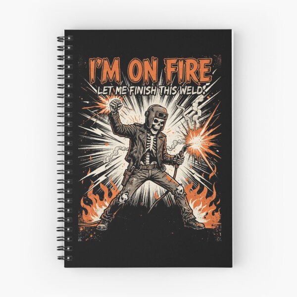 Item preview, On Fire Let Me Finish Weld Punk Halloween Welder  designed and sold by Lulustarfox.