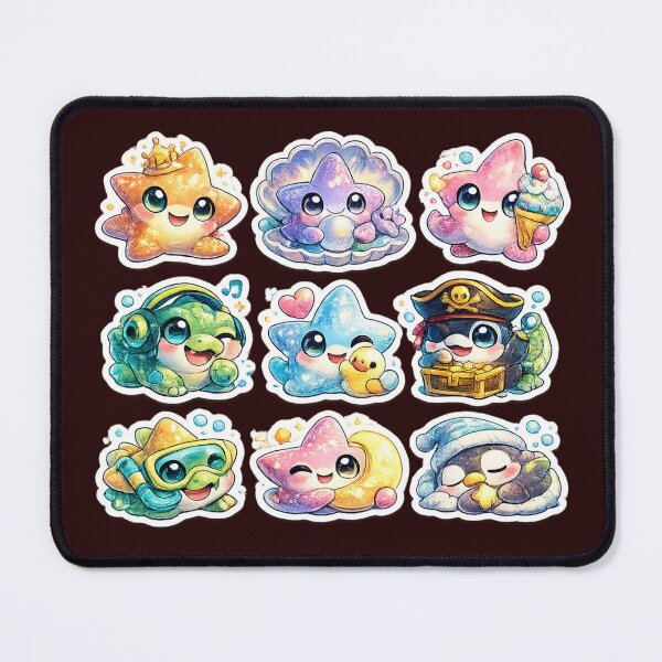 Item preview, Kawaii Starfish Sticker Sheet designed and sold by KrishAuraa.