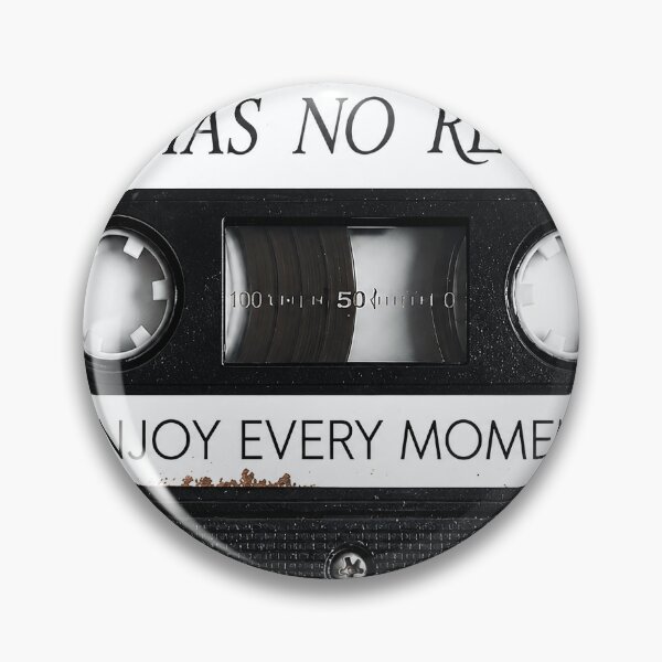 Item preview, Life Has No Rewind Cassette Tape Poster - Enjoy Every Moment Vintage Distressed Wall Art Print designed and sold by scrambledpeg.