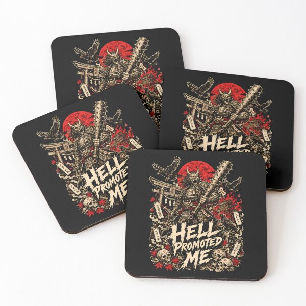 Item preview, Hell Promoted Me Japanese Oni Metal Shirt Graphic designed and sold by Tong4130.