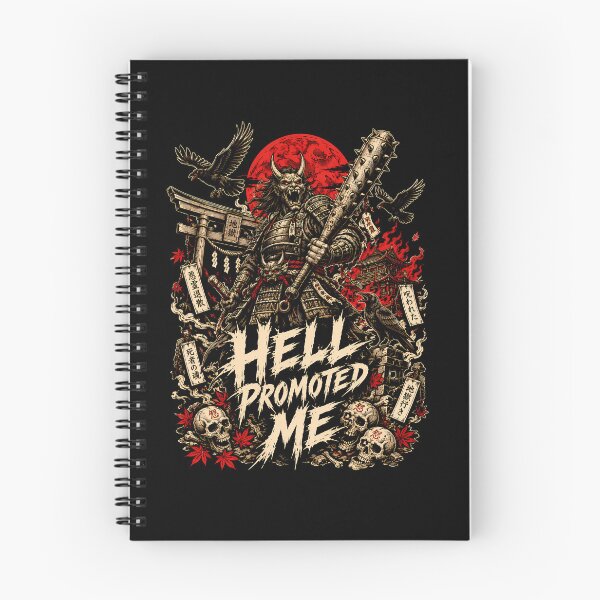 Item preview, Hell Promoted Me Japanese Oni Metal Shirt Graphic designed and sold by Tong4130.