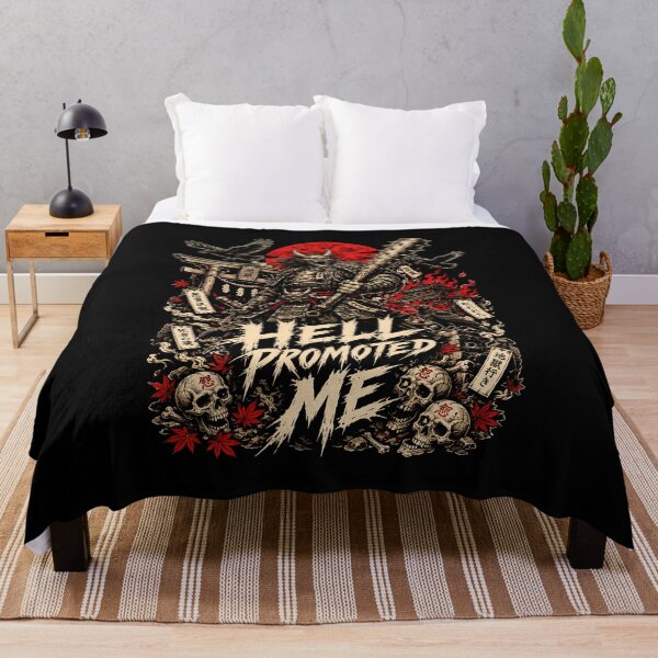Item preview, Hell Promoted Me Japanese Oni Metal Shirt Graphic designed and sold by Tong4130.
