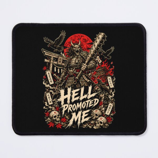 Item preview, Hell Promoted Me Japanese Oni Metal Shirt Graphic designed and sold by Tong4130.
