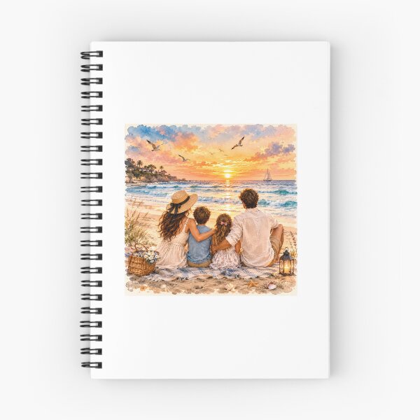 Item preview, Family Watching the Ocean Waves designed and sold by NestDesigns01.