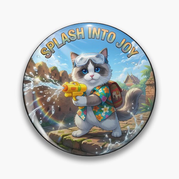 Artikelvorschau, Chiang Mai Songkran Wasserfest Ragdoll Tee entworfen und verkauft von MossyAndPearl.