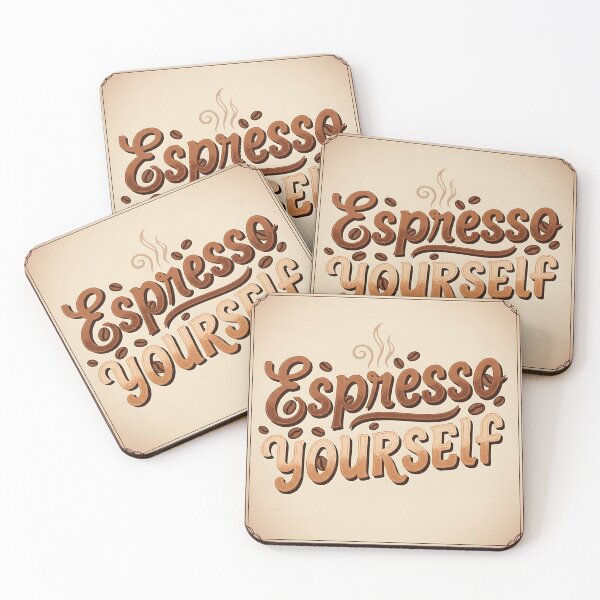 Item preview, Espresso Yourself Retro Coffee designed and sold by Michaelragheb.