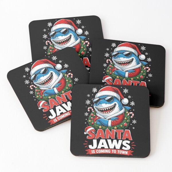 Item preview, Summer Santa Jaws Vacation Christmas in July Shark designed and sold by OlakunleOloroz.