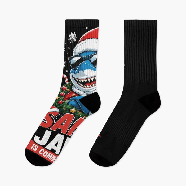 Item preview, Summer Santa Jaws Vacation Christmas in July Shark designed and sold by OlakunleOloroz.