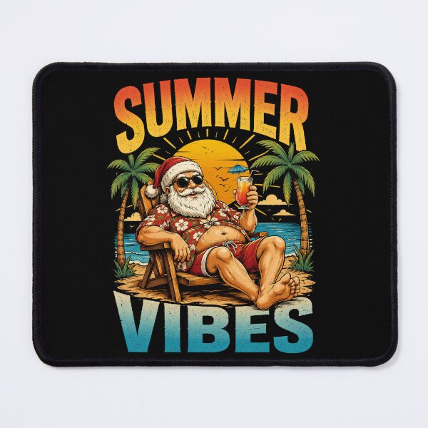 Item preview, Summer Vibes Christmas In July Santa Beach Tropical designed and sold by OlakunleOloroz.