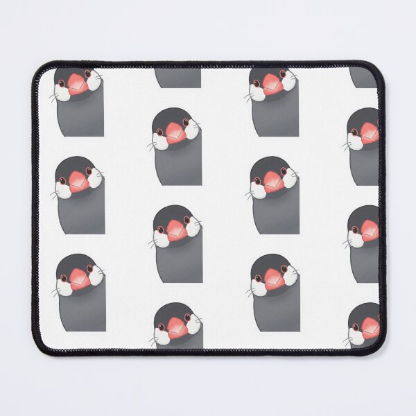 Item preview, Peeking Java Sparrow - Cute White-Cheeked Bird Art designed and sold by ORI-ginal Weirdos: The Weirdly Wonderful Crew.