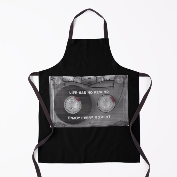 Item preview, Life Has No Rewind Distressed Cassette Tape Poster - Enjoy Every Moment Vintage Wall Art designed and sold by MorningJoco.