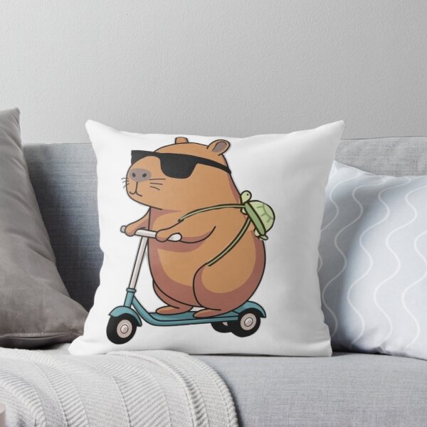 Item preview, Cool Capybara with Sunglasses Sticker | Kawaii Chill Animal Vinyl Decal designed and sold by  PixelPop Studio.