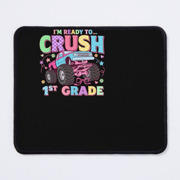 Item preview, Ready To Crush 1st Grade Monster Truck Bow Girls designed and sold by KroghDs.