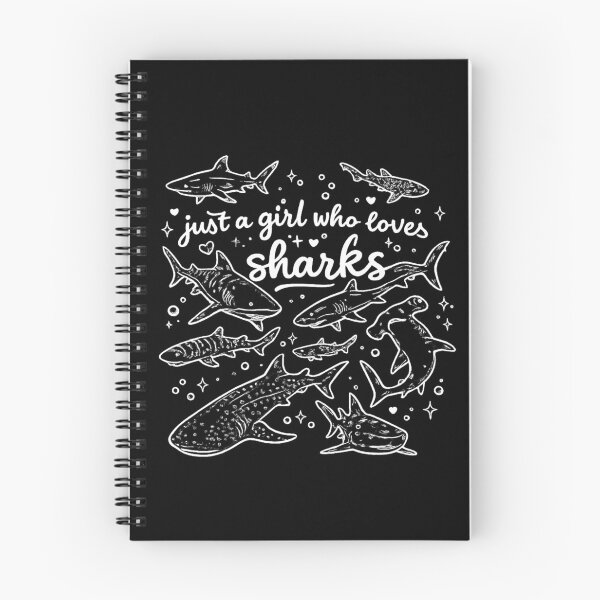 Item preview, Just A Girl Who Loves Sharks,Shark Lover designed and sold by CloudyPress.