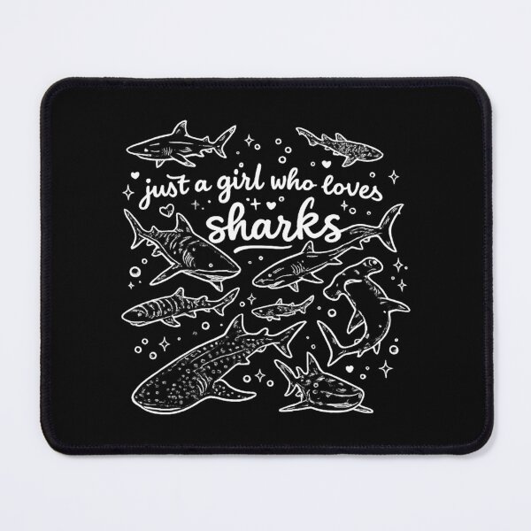 Item preview, Just A Girl Who Loves Sharks,Shark Lover designed and sold by CloudyPress.