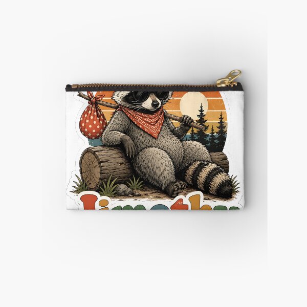 Item preview, Cool Nomad Raccoon Jimothy – Vintage Hobo Traveler designed and sold by Jaideep Walia.