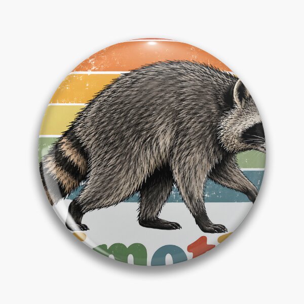 Item preview, Vintage Walking Raccoon Jimothy – Retro Sunset Silhouette designed and sold by Jaideep Walia.