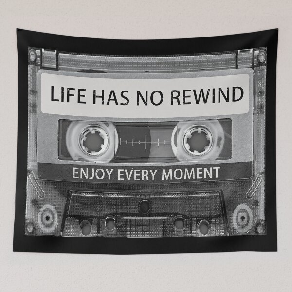 Item preview, Make Good Choices Cassette Tape Poster - Life Has No Rewind Motivational Wall Art Print designed and sold by MorningJoco.