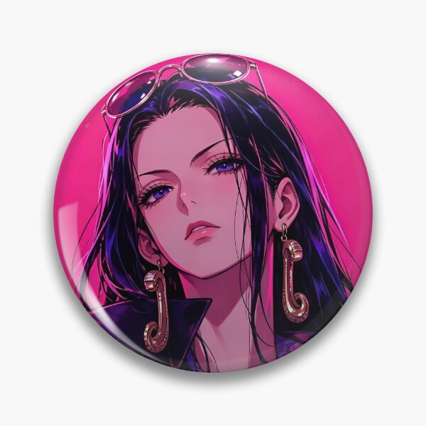 Item preview, Boa Hancock | Neon Glam Anime Woman | Cyber Fashion Pink Aesthetic | Luxury Digital Art Print designed and sold by Dyan4.
