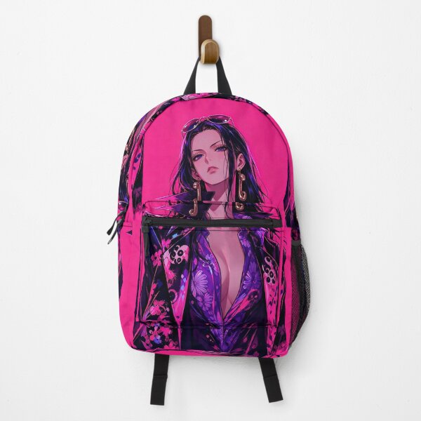 Item preview, Boa Hancock | Neon Glam Anime Woman | Cyber Fashion Pink Aesthetic | Luxury Digital Art Print designed and sold by Dyan4.