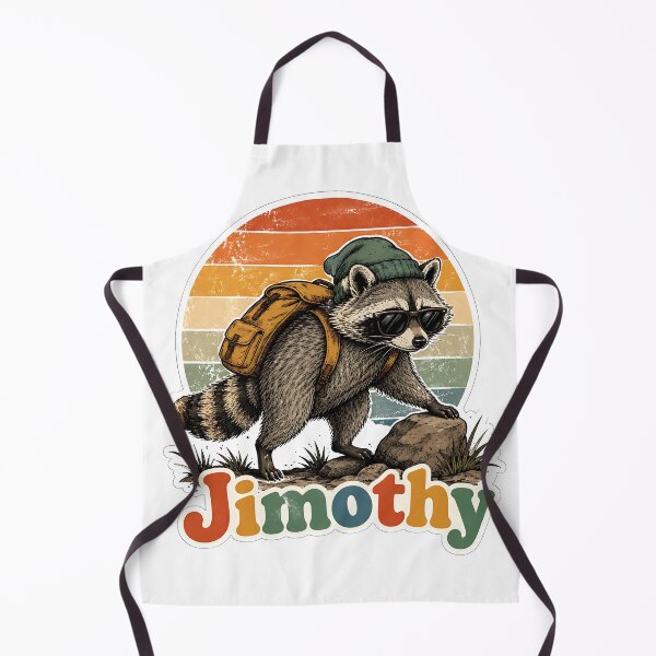 Item preview, Jimothy, el mapache excursionista retro: aventura al aire libre de estilo vintage. designed and sold by Jaideep Walia.