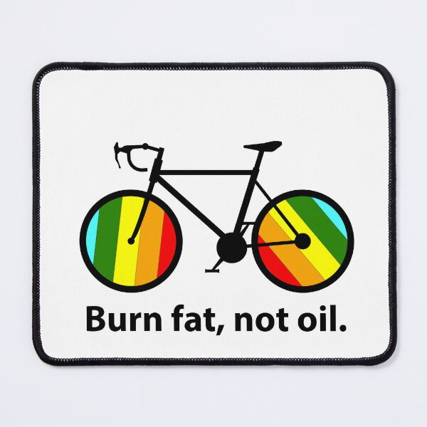 Item preview, Burn Fat Not Oil Bicycle Design, Eco Cycling Motivation, Sustainable Transport, Climate Action, Green Lifestyle, Bike Lover Graphic, Fitness Inspiration, designed and sold by rikyfreestyle.