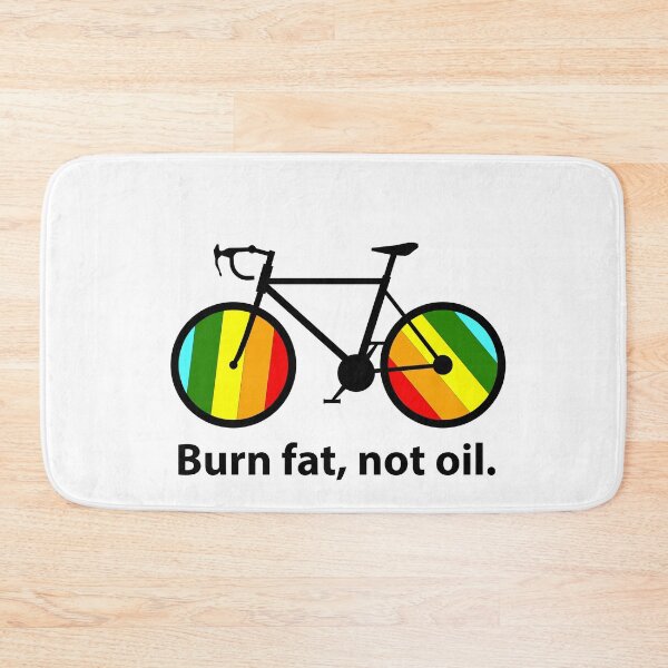 Item preview, Burn Fat Not Oil Bicycle Design, Eco Cycling Motivation, Sustainable Transport, Climate Action, Green Lifestyle, Bike Lover Graphic, Fitness Inspiration,  designed and sold by rikyfreestyle.