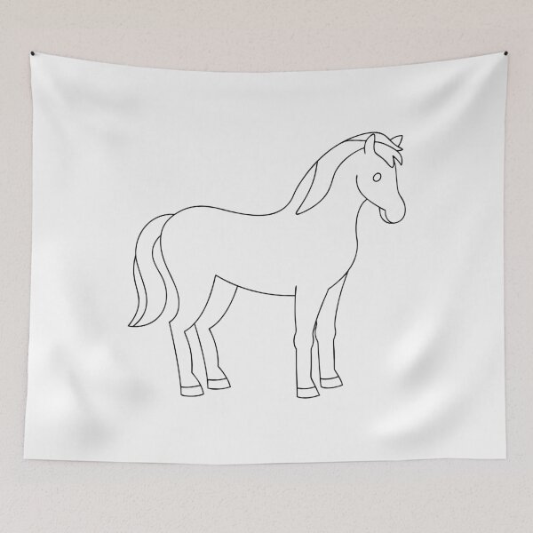Item preview, Horse Elegant 1 Line Art Gift designed and sold by OneLine Studio.