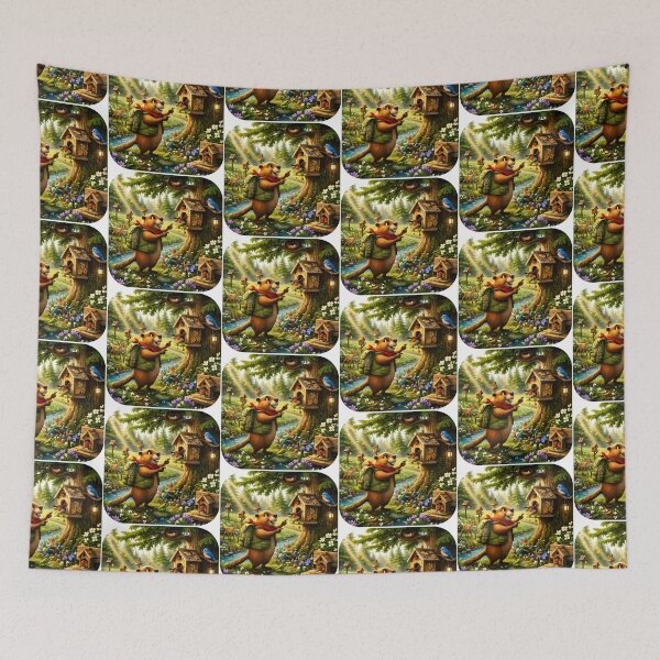 Item preview, Happy Beaver Adventures – Little Robins Coming Home designed and sold by Clothes With Smiling Animals Walt Gral.